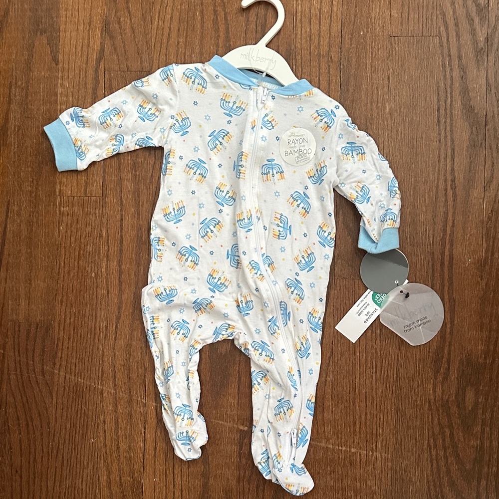 Milkberry Blue and White Kids One Piece